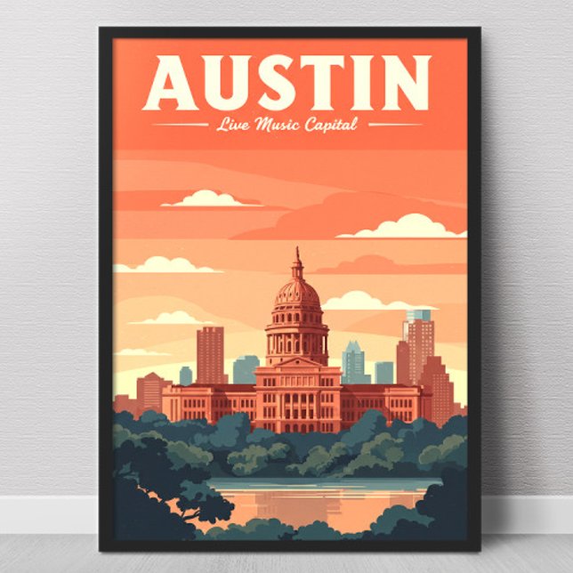 Affiche Vintage Austin (Créateur téléchargé)