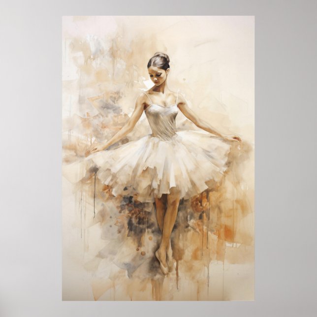 Affiche Vintage Ballerina (Devant)