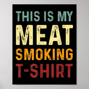Affiche Vintage Bbq Smoker - Funny Barbecue - C'Est Mon M