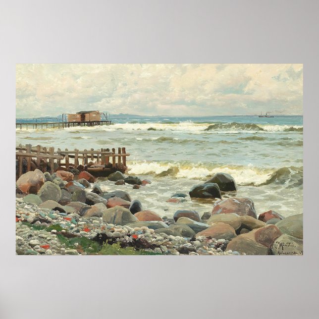 Affiche Vintage Beach | Vintage Seascape (Devant)