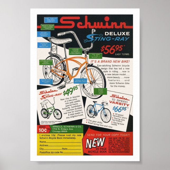 Affiche Vintage Bike Ad (Devant)