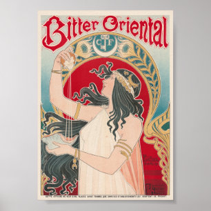 Affiche Vintage Bitter Oriental 1897