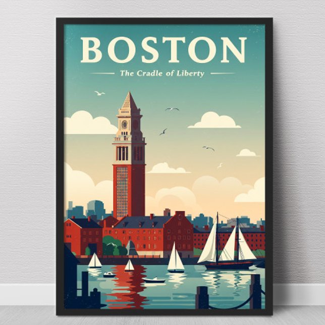 Affiche Vintage Boston (Créateur téléchargé)