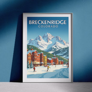 Affiche Vintage Breckenridge Colorado