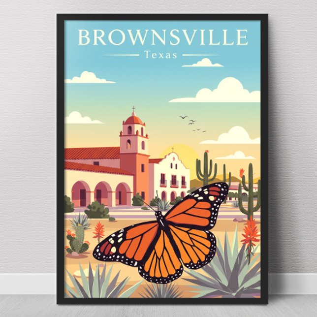 Affiche Vintage Brownsville Texas (Créateur téléchargé)