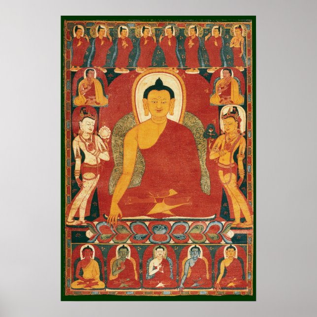 Affiche Vintage Buddha Painting (Devant)
