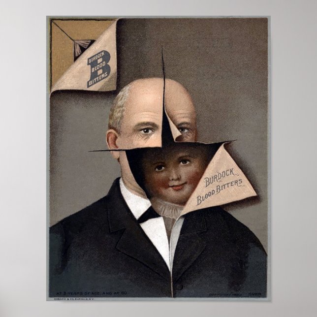 Affiche Vintage Burdock Bitters de sang Annonce (Devant)