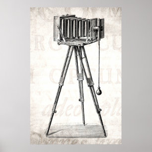 Affiche Vintage Camera
