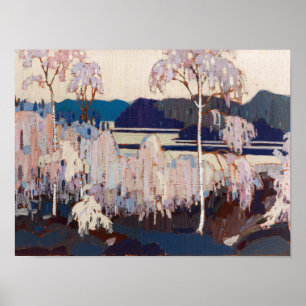 Affiche Vintage canadien Tom Thomson Peinture Sleet Storm