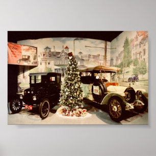 Affiche Vintage Cars Noël
