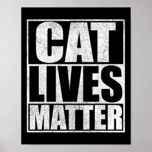 Affiche Vintage Cat vit des problèmes Trump 2024