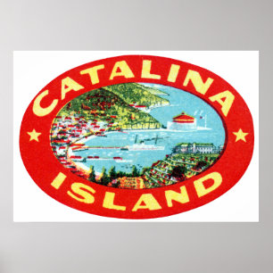 Affiche Vintage Catalina, Californie
