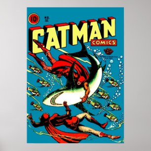 Affiche Vintage Catman Comic Book Cover n° 32
