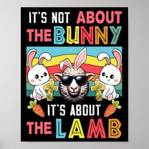 Affiche Vintage Ce n'est pas lapin C'est à propos d'agneau