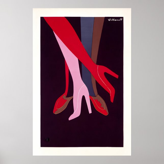 Affiche Vintage Chaussures Bally – Impression de M (Devant)