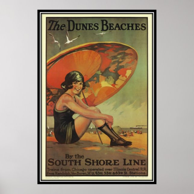 Affiche Vintage Chicago, USA - (Devant)