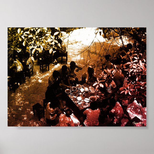 Affiche Vintage China Canton restaurant (Devant)