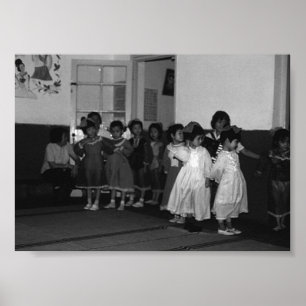 Affiche Vintage Chine Shanghai garderie