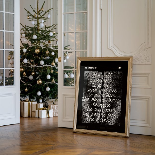 Affiche Vintage Christian Christmas Nativity Print   (Créateur téléchargé)