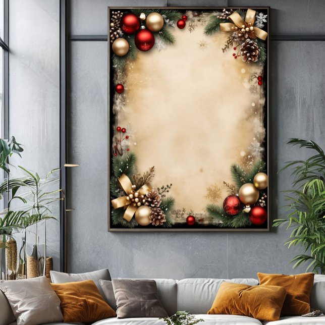 Affiche Vintage Christmas Frame (Créateur téléchargé)