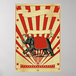 Affiche Vintage Circus Illustration Art Old Antique
