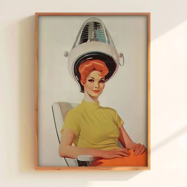 Affiche Vintage Coiffeur Impression Style 50s Coif (Créateur téléchargé)