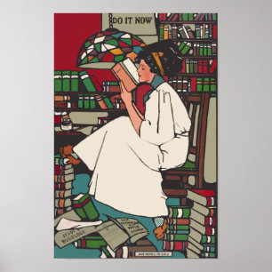 Affiche vintage College Girl