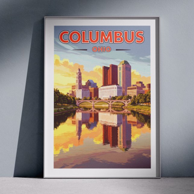 Affiche Vintage Columbus Ohio (Créateur téléchargé)
