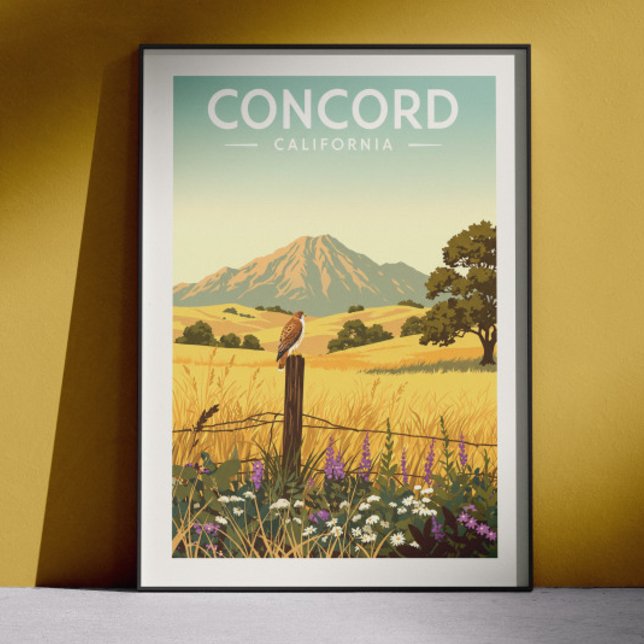 Affiche Vintage Concord California (Créateur téléchargé)