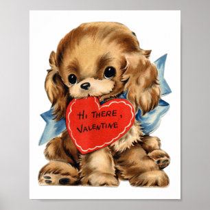 Affiche Vintage Cottagecore Retro Valentine Shop Uni Kids