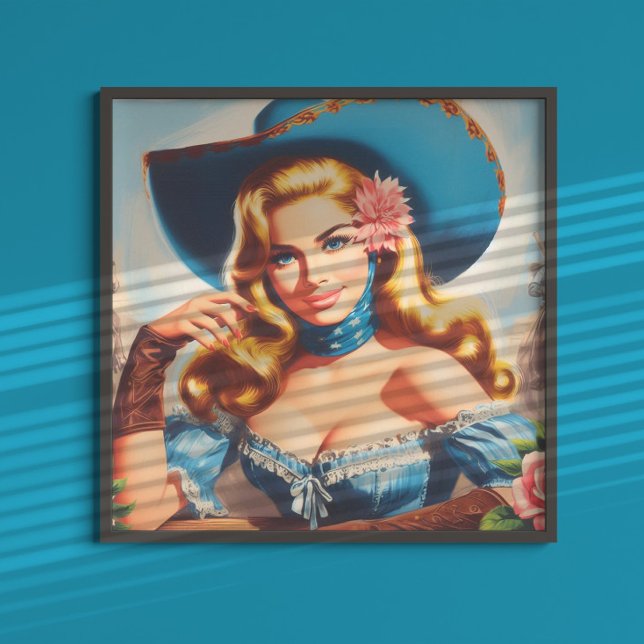 Affiche Vintage Country Woman (Créateur téléchargé)