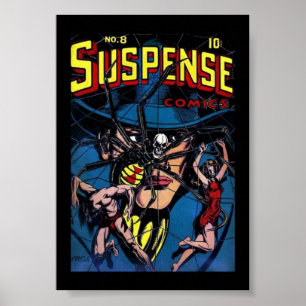Affiche Vintage Couvertures de Bande Dessinée Susp