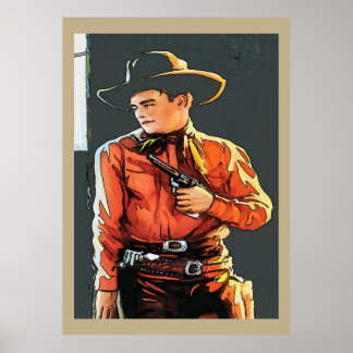Affiche Vintage Cowboy