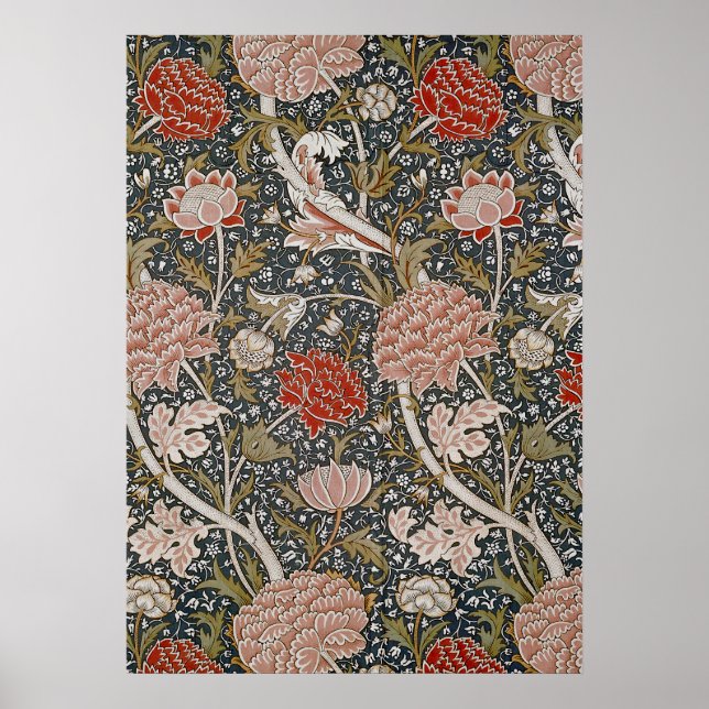 Affiche Vintage Cray Textile Imprimer William Morris Poste (Devant)