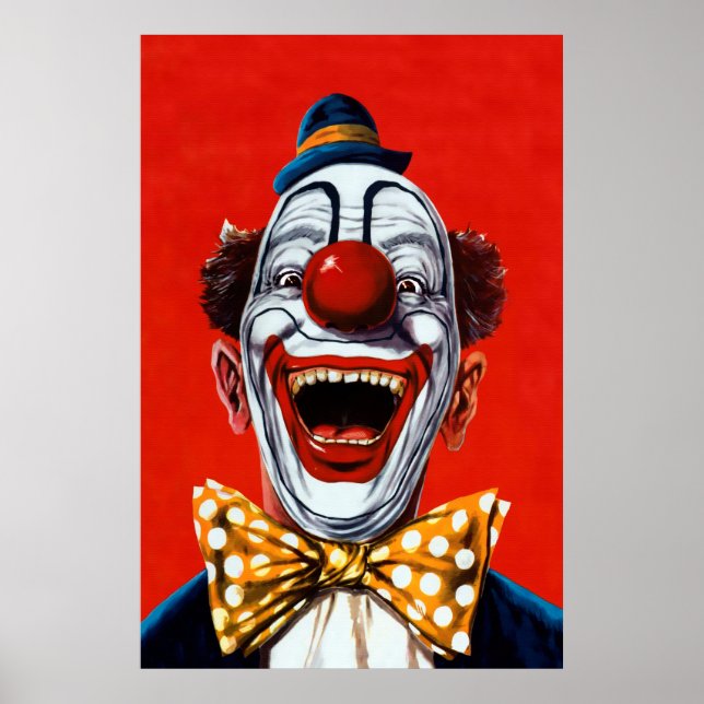 Affiche Vintage Creepy Clown (Devant)