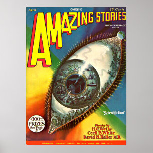 Affiche Vintage Creepy Future Science Fiction