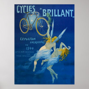 Affiche Vintage Cycles Brillant Henry Gray C 1900