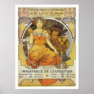 Affiche vintage d'Alphonse Mucha