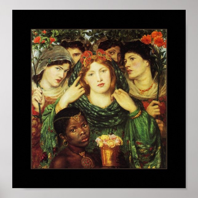 Affiche Vintage Dante Gabriel Rossetti The Beloved (Devant)