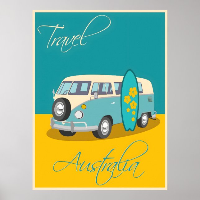 Affiche vintage d'Australie (Devant)