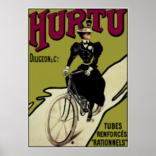 Affiche vintage de bicyclette :  Bicyclettes de