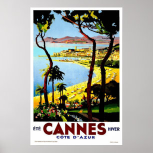 Affiche vintage de Cannes
