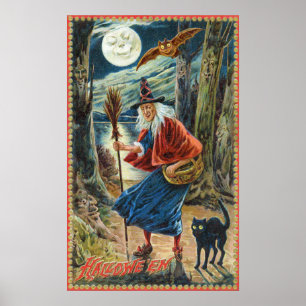 Affiche vintage de décor de partie de batte de