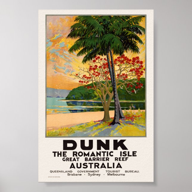 Affiche vintage de Dunk The Romantic Isle 1935 (Devant)