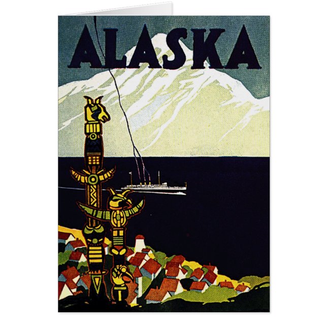 affiche vintage de l'Alaska (Devant)
