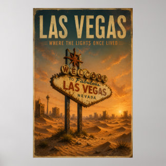 Affiche vintage de Las Vegas
