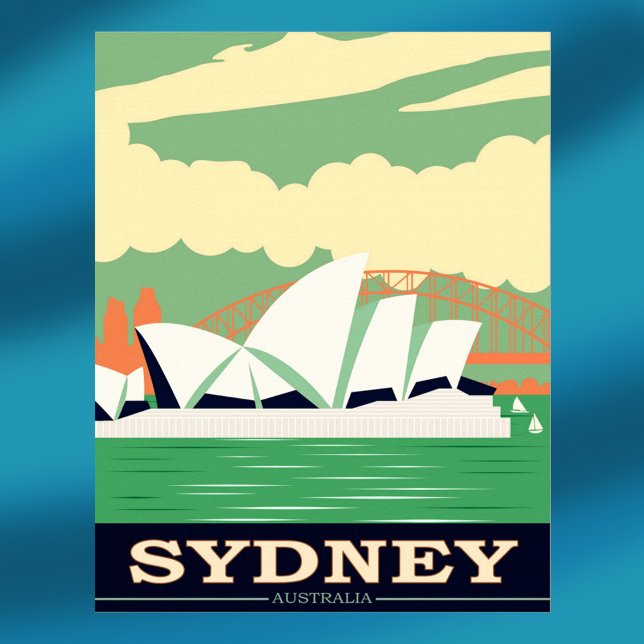 Affiche vintage de l'Opéra de Sydney (Créateur téléchargé)