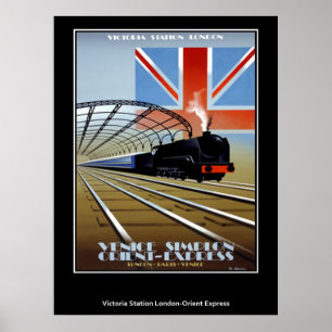 Affiche vintage de l'Orient Express