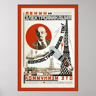 Affiche vintage de l'URSS