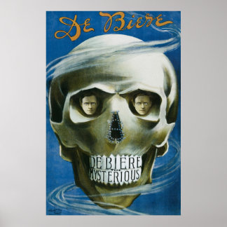 Affiche vintage de magie, De Biere le Mystérieux